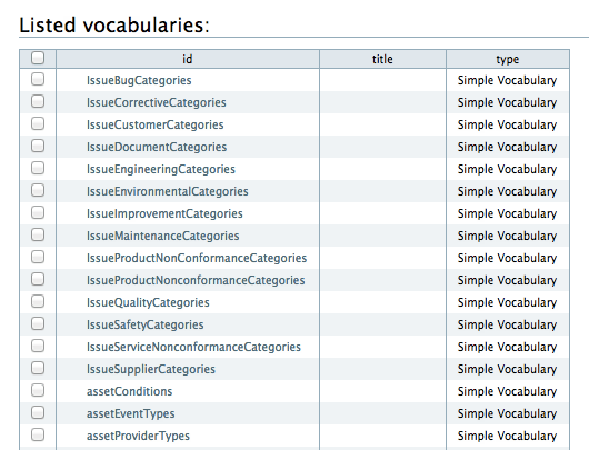 ListVocabs