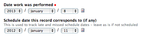 Record-Schedule-Date