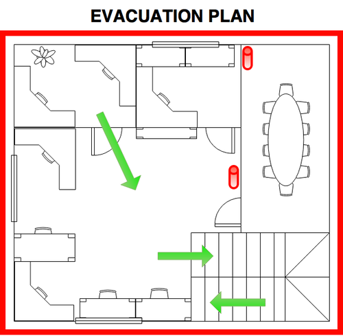evacuation diagram